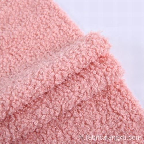 Fashion thermal textiles en peluche en peluche tissu